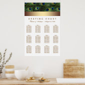 Hochzeitskarte für Gold Peacock Poster (Küche)