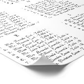 Hochzeitskarte für Gold und Lila Lavendel Poster (Ecke)