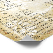 Hochzeitskarte für Gold und Lila Lavendel Poster (Ecke)