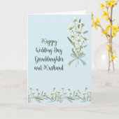 Hochzeitskarte für Großtochter und Ehemann Karte (Gelbe Blume)