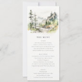 Hochzeitskarte für Hochzeitsszenarien aus Wäldern Einladung (Vorderseite)