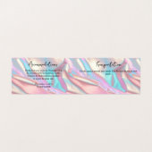 Hochzeitskarte für Iridescent Foil und Glitzer Visitenkarten (Innenseite Aufgefaltet)