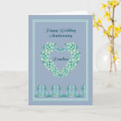 Hochzeitskarte für Lehrer in Blau Karte (Gelbe Blume)