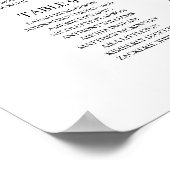 Hochzeitskarte für lila Frühlingsflora Poster (Ecke)