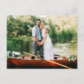 Hochzeitskarte für Minimalistische QR-UAWG mit 3 F Postkarte (Rückseite)