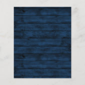 Hochzeitskarte für Navy Blue Burgundy Blush (Rückseite)