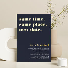 Hochzeitskarte für Navy & Gold Foil Modern Wedding Folieneinladung