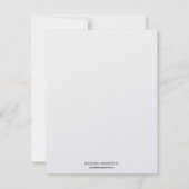 Hochzeitskarte für Navy-Grenze Einladung (Rückseite)