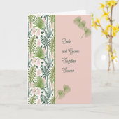 Hochzeitskarte für Onkel und neue Braut Karte (Gelbe Blume)