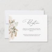 Hochzeitskarte für Pampas-Gras Dankeskarte (Vorderseite)