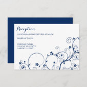 Hochzeitskarte für Reben Einladung (Vorne/Hinten)