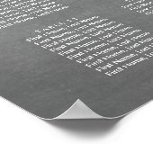 Hochzeitskarte für Rose Garden Poster (Ecke)