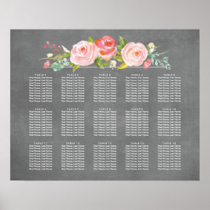 Hochzeitskarte für Rose Garden Poster