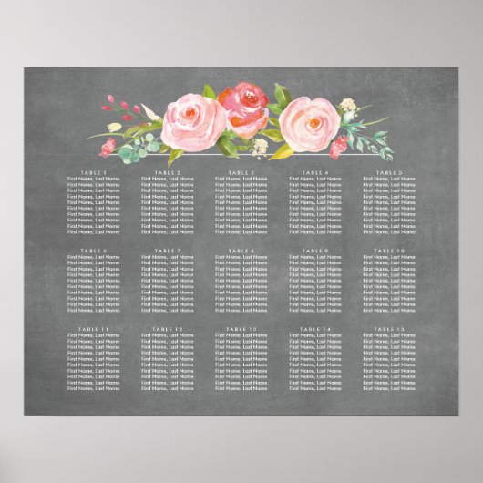 Hochzeitskarte für Rose Garden Poster (Vorne)