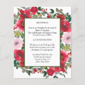 Hochzeitskarte für Rote Rose (Vorderseite)