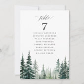 Hochzeitskarte für rustikale Wälder Einladung (Vorderseite)