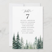 Hochzeitskarte für rustikale Wälder Einladung (Rückseite)