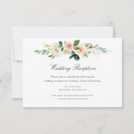 Hochzeitskarte für Schiffe und Blüten RSVP Karte