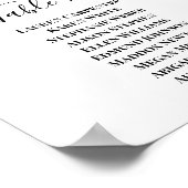 Hochzeitskarte für Sonnenblumen Poster (Ecke)