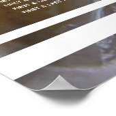 Hochzeitskarte für Strandklassen Poster (Ecke)