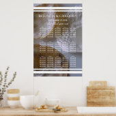 Hochzeitskarte für Strandklassen Poster (Küche)