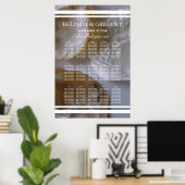 Hochzeitskarte für Strandklassen Poster (Heimbüro)