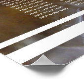 Hochzeitskarte für Strandklassen Poster (Ecke)