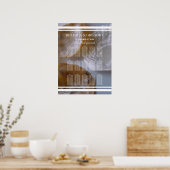 Hochzeitskarte für Strandklassen Poster (Küche)