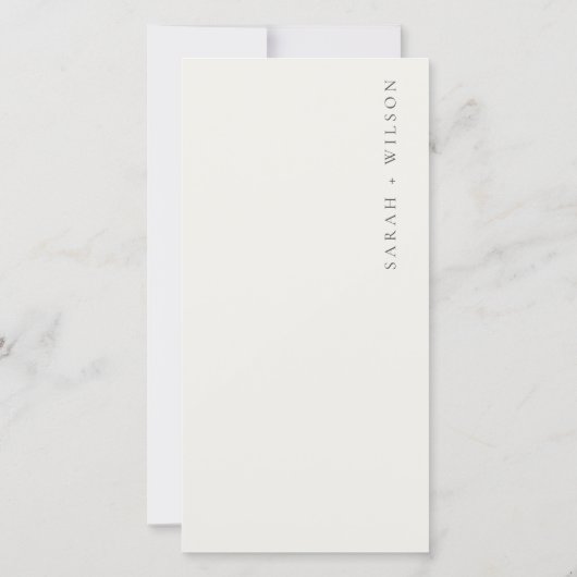 Hochzeitskarte für tropische Palmen an der Küste Dankeskarte (Rückseite)