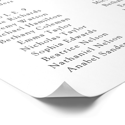 Hochzeitskarte für tropische Palmflora Poster (Ecke)