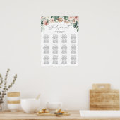 Hochzeitskarte für tropische Palmflora Poster (Küche)