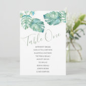 Hochzeitskarte für tropische Vegetation Einladung (Stehend Vorderseite)