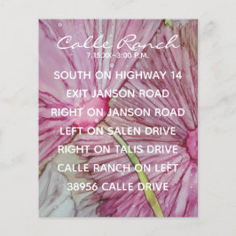 Hochzeitskarte für Türkis und Lavendel