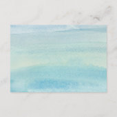 Hochzeitskarte für Wasserfarben Begleitkarte (Rückseite)