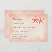 Hochzeitskarte für Wasserfarben Begleitkarte (Vorne/Hinten)