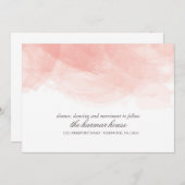 Hochzeitskarte für Wasserfarben Einladung (Vorne/Hinten)