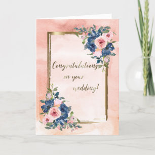 Hochzeitskarte für Wasserfarben Karte
