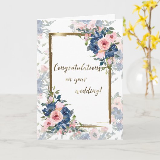 Hochzeitskarte für Wasserfarben Karte (Gelbe Blume)