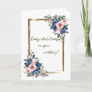 Hochzeitskarte für Wasserfarben Karte