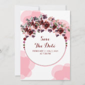 Hochzeitskarte für Wasserfarben Luxusvorlage Einladung (Rückseite)