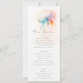 Hochzeitskarte für Wasserfarben unter Wasser Einladung (Vorderseite)