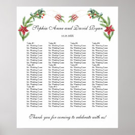 Hochzeitskarte für Winterkranz Poster