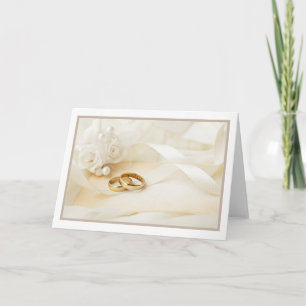 Hochzeitskarte - Glückwünsche an Ihrem großen Tag Karte