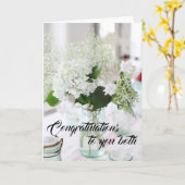 Hochzeitskarte - Herzlichen Glückwunsch an Sie bei Karte (Gelbe Blume)