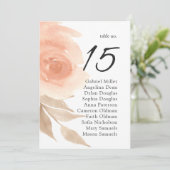 Hochzeitskarte im Garten. Sommertischplan Einladung (Stehend Vorderseite)