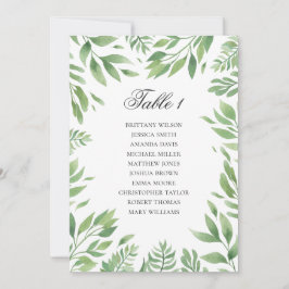 Hochzeitskarte im Grünen. botanisch Einladung