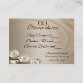 Hochzeitskarte, immer und für immer, Diamant Platzkarte (Rückseite)