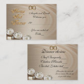 Hochzeitskarte, immer und für immer, Diamant Platzkarte (Vorne/Hinten)