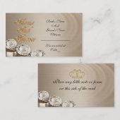 Hochzeitskarte, immer und für immer, Diamant Platzkarte (Vorne/Hinten)