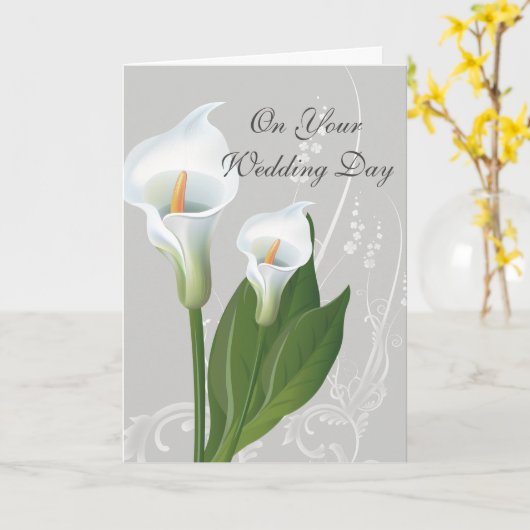 Hochzeitskarte Karte (Gelbe Blume)